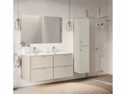 Hot Mueble doble lavabo encastrado 120cm Alba Cachemira Mueble De Baño Con Doble Lavabo