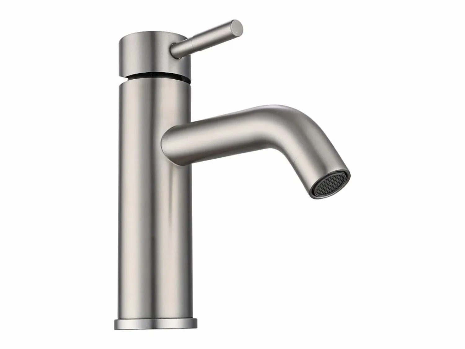 Outlet Vente-unique Mueble en roble con doble lavabo redondo sobre encimera y grifo - Roble natural claro - 145 cm - ZARENO Color natural claro