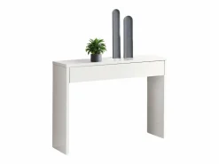 Clearance Mueble Entrada Recibidor Lupe Moderno 101x76x30 cm Blanco