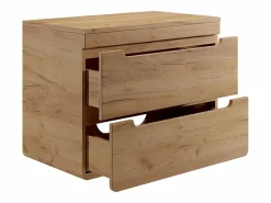 New Vente-unique Mueble flotante con tablero para lavabo - 80 cm - Natural claro - ARUBA Color natural claro