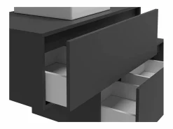 Vente-unique Mueble flotante de baño con lavabo, , 2 cajones, 94 cm, TEANA