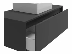 Clearance Mueble flotante de baño con lavabo, , 94 cm, TEANA Mueble De Baño Simple