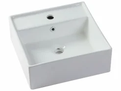 Clearance Mueble flotante de baño con lavabo, , 94 cm, TEANA Mueble De Baño Simple