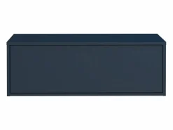 Vente-unique Mueble flotante para lavabo en color azul, L94 cm, TEANA