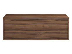 Best Vente-unique Mueble flotante para lavabo de baño, , L94 cm, TEANA Color natural oscuro