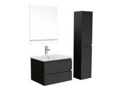 Mueble individual + lavabo + espejo + columna SORRENTO