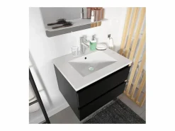 Mueble individual + lavabo + espejo + columna SORRENTO