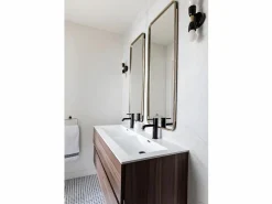 Best Mueble lavabo + lavabo 120cm MONTADO SIENA Nogal Mueble De Baño Con Doble Lavabo