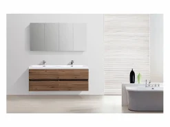 STANO Mueble lavabo + lavabo 144cm MONTADO SIENA Nogal