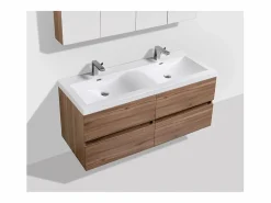 STANO Mueble lavabo + lavabo 144cm MONTADO SIENA Nogal