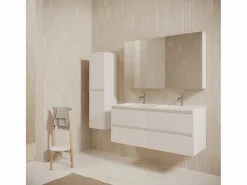 STANO Mueble lavabo + lavabo doble 120 cm FORTINA