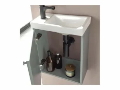 Mueble lavabo AVA + espejo + grifería