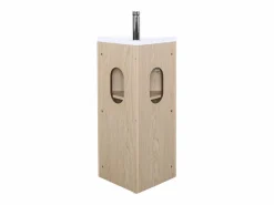 Clearance Mueble lavabo de esquina SORRENTO con lavabo de resina Mueble De Aseo