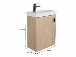 New Mueble lavabo FRAME de roble Mueble De Aseo
