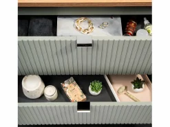 Petits-Meubles Mueble lavabo individual 60cm 2 cajones Jade y Madera