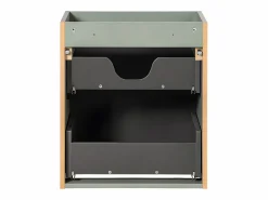 Petits-Meubles Mueble lavabo individual encastrado 50cm 2 cajones Jade