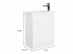 Clearance Mueble lavabo LISA 41 cm Blanco
