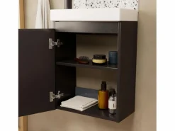 Online Mueble lavabo LISA + espejo ovalado Negro