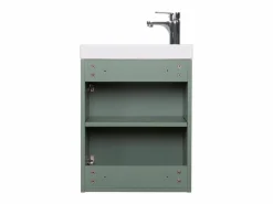 Online Mueble lavabo LISA + espejo ovalado Negro