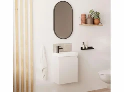 Best Mueble lavabo LISA + espejo ovalado Mueble De Aseo