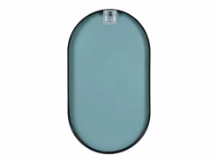 Mueble lavabo LISA + espejo ovalado Azul verdoso