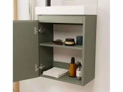 Best Mueble lavabo LISA + espejo ovalado Verde