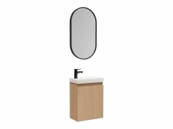 Mueble lavabo LISA + espejo ovalado