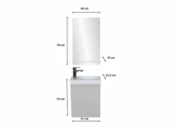 Outlet Mueble lavabo LISA + estante espejo Mueble De Aseo