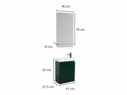 New Mueble lavabo LISA + estante espejo Mueble De Aseo