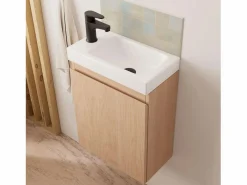 Mueble lavabo LISA negro + grifería