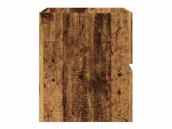 Clearance Mueble lavabo madera antigua 90x38,5x45 cm madera de ingeniería Marru00f3n