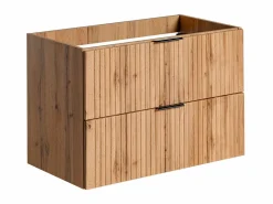 Vente-unique Mueble para baño bajo lavabo, natural claro, An80 cm, ZEVARA