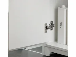 Sobuy Mueble para Debajo del Lavabo Fregadero Armario de Baño de Suelo con 2 Puertas 60 x 30 x 60 cm BZR108- II-W ES Blanco