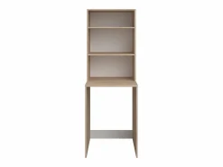 Vente-unique Mueble para el cuarto de la lavadora para lavadora y 2 estantes - L65 x Alt. 184 cm - ERKANO