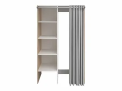 Vente-unique Mueble para el cuarto de la lavadora para 2 máquinas lavadoras - Natural claro - L111 x Alt. 184 cm - JAZANO