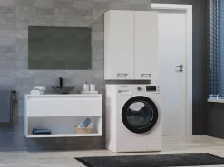Sale Mueble para lavadora, 30 x 64 x 90 cm, mate Blanco