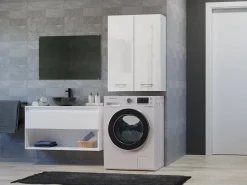 Best Mueble para lavadora, 30 x 64 x 90 cm, Mate / Brillante Blanco