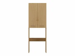 Clearance Mueble para lavadora, 30 x 64 x 180 cm, Roble Artesano Marru00f3n