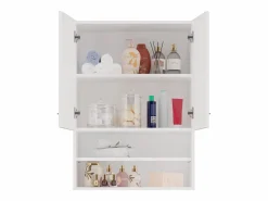 Discount Mueble para lavadora, 30 x 64 x 90 cm, mate Blanco