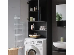 Online Mueble para lavadora antracita alto brillo 64x26x190.5 irma Mueble Para Lavadora