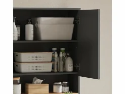 Vicco Mueble para lavadora antracita/roble dorado 93.6x29x100.4 viktor