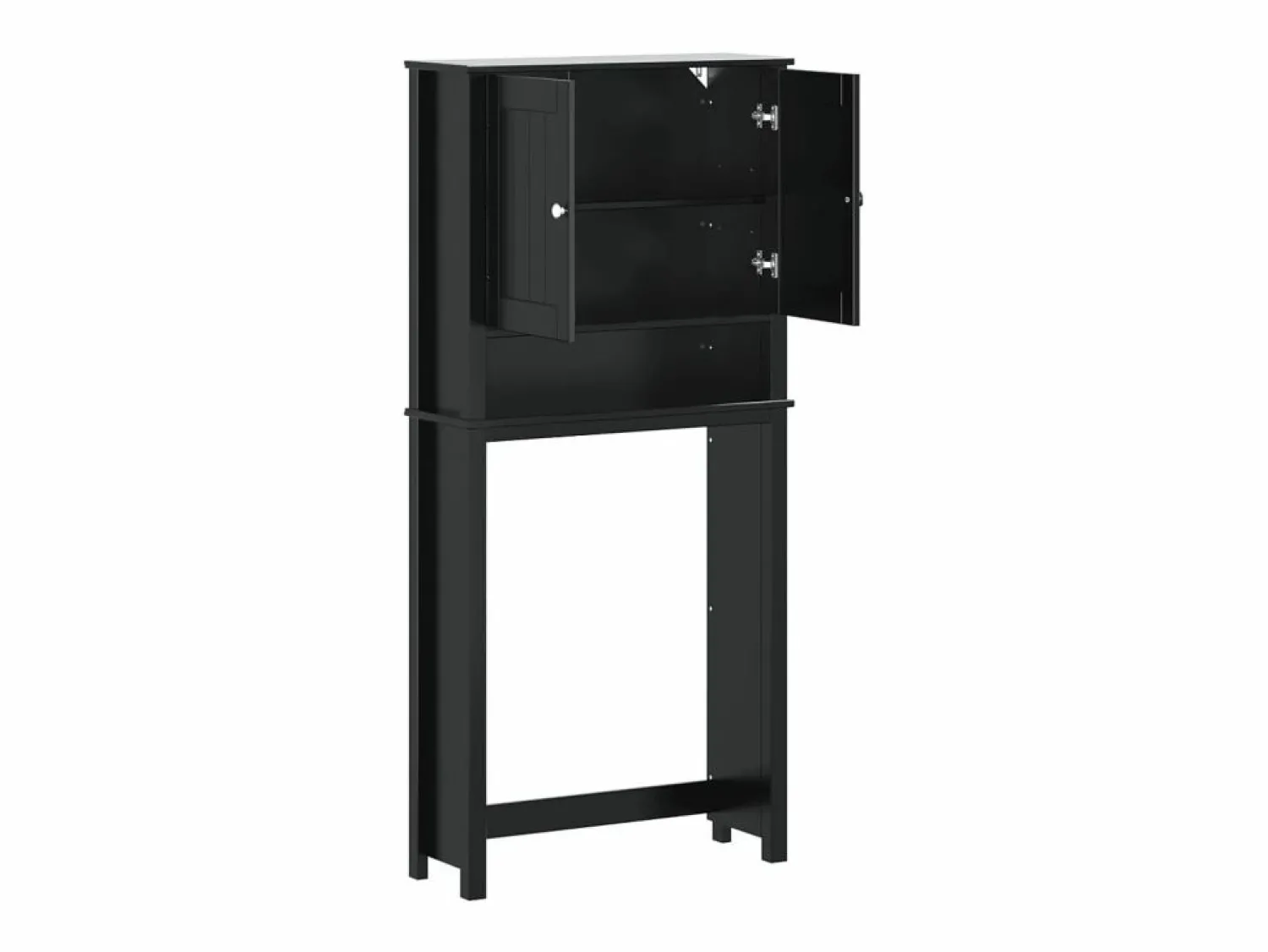 Mueble para lavadora BERG madera maciza 76x27x164,5 cm Mueble Para Lavadora