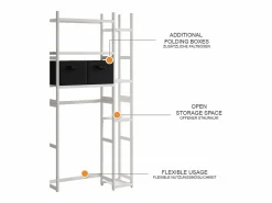 Vicco Mueble para lavadora 78.5x23.5x163 bilbao