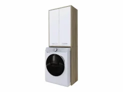 Mueble para lavadora, mate, roble Sonoma, 31 x 64 x 180 cm