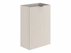 Discount Mueble para lavamanos estriado con puerta reversible - H60 x L40 x P22 - VAHIRA Mueble De Aseo