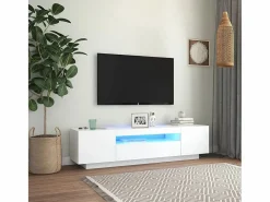 Clicnbuy Mueble para TV con luces LED 160x35x40 cm