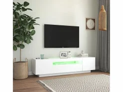 Clicnbuy Mueble para TV con luces LED 160x35x40 cm