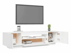 Clicnbuy Mueble para TV con luces LED 160x35x40 cm