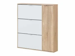 Hot Mueble para zapatos de 3 abatibles y 1 puerta, 30 pares - L106 cm Zapatero|Mueble De Almacenaje