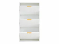 ModernLuxe Mueble para zapatos moderno 60x24x114 cm - con 3 puertas abatibles -